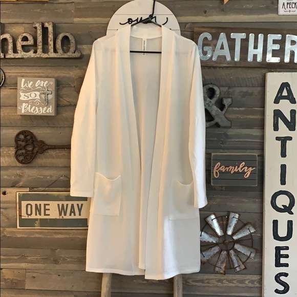 Zenana Outfitters Sweaters - Ivory cardigan BRAND NEW